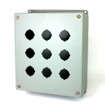 Hammond Manufacturing 1435K Pushbutton Console Enclosure, 9-Hole