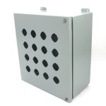 Hammond Manufacturing 1489P16 Hinged Pushbutton Enclosure, 16-Hole