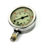 Winters 1953 Dual Air Pressure Gauge, 0-60 PSI, 0-400 kPa