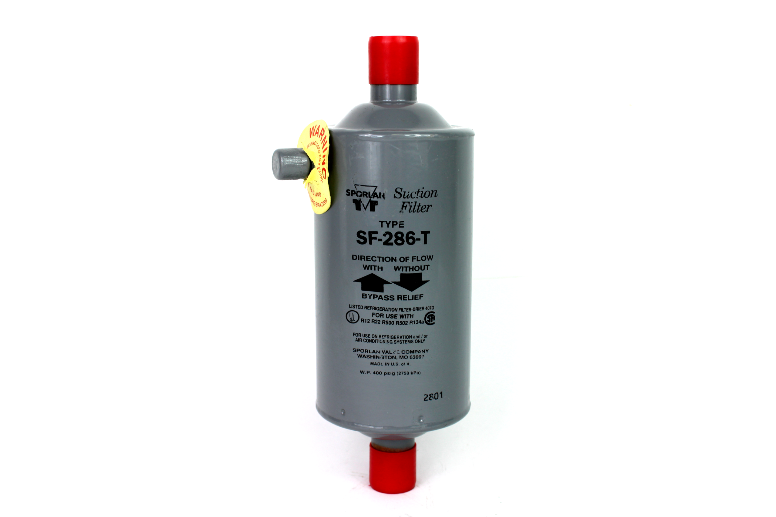 Sporlan SF-286-T Suction Filter, 400 PSIG