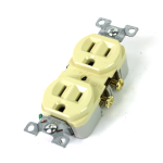 Arrow Hart CR15V Duplex Receptacle, Ivory, 125V, 15A (Pack of 10)