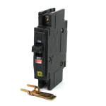 Square D QOUF115 Circuit Breaker, 15 Amp, 1-Pole