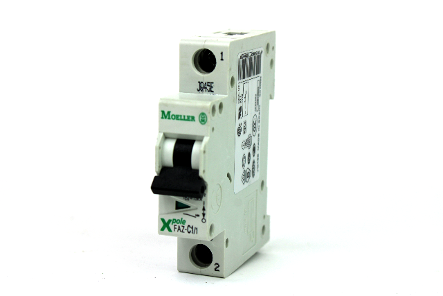 Moeller FAZ-C1/1 XPole Circuit Breaker, 1 Pole, 1 Amp, 15kA