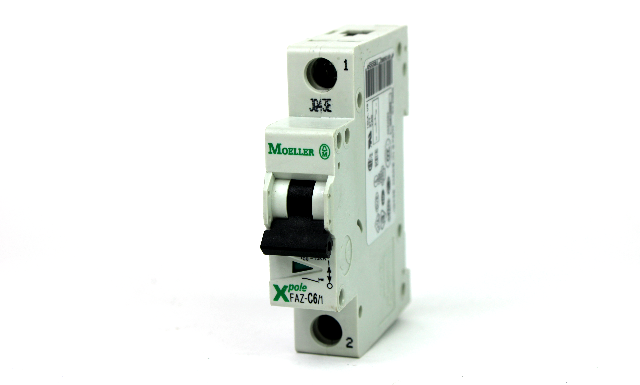 Moeller FAZ-C6/1 XPole Circuit Breaker, 1-Pole, 6 Amp, 15kA, 240/415V AC