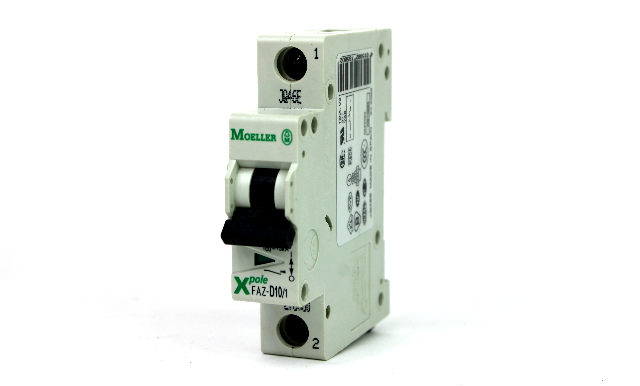 Moeller FAZ-D10/1 XPole Circuit Breaker, 10 Amp, 15kA, 1-Pole