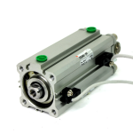 SMC CDQ2D40-75D-A73Z Pneumatic Cylinder w/ Reed Sensors, 40mm Bore, 75mm Stroke