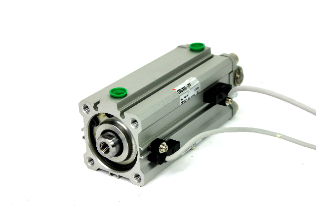 SMC CDQ2D40-75D-A73Z Pneumatic Cylinder w/ Reed Sensors, 40mm Bore, 75mm Stroke
