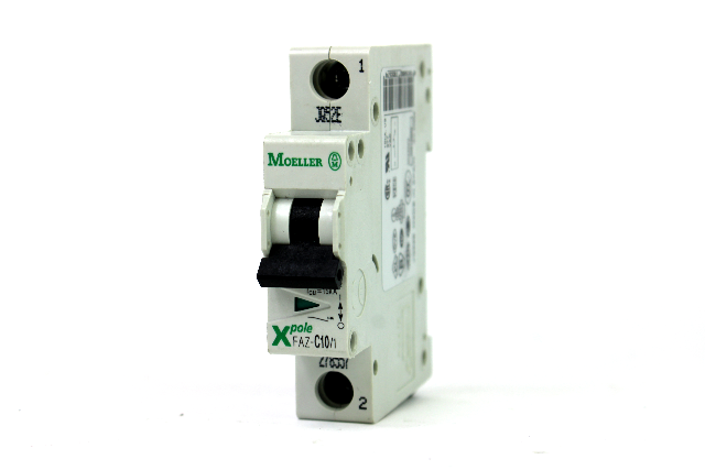 Moeller FAZ-C10/1 XPole Circuit Breaker, 1 Pole, 10 Amp, 240/415V AC