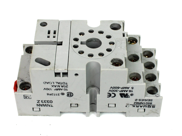 Square D 8501NR62 Ser. B, 11 Pin Double Tier Relay Socket