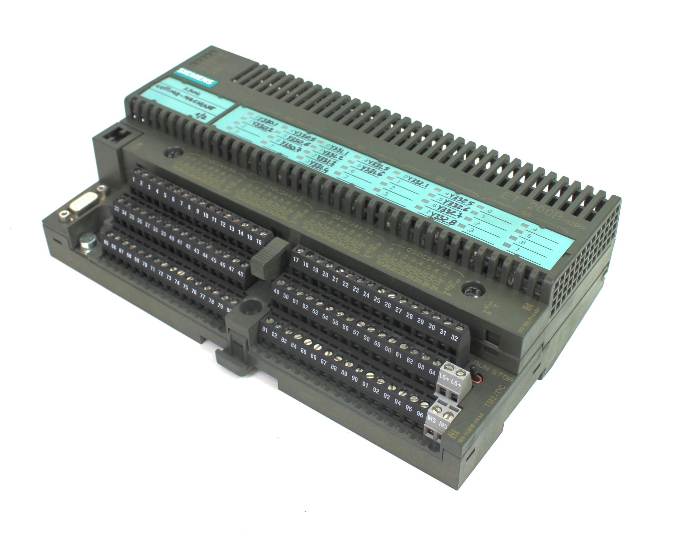 Siemens ET 200B-32D0 Digital Output Module w/ 193-0CB10-0XA0 Terminal Module
