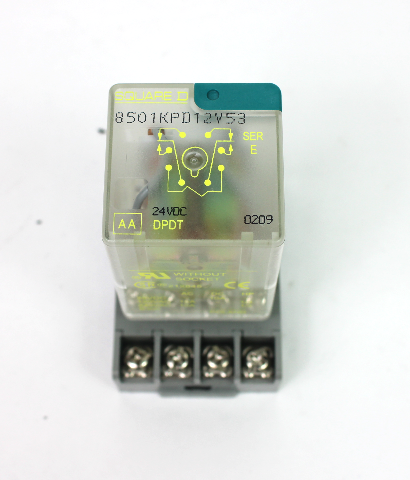 Square D 8501KPD12V53 Relay w/ Idec SR2P-06 Relay Socket 10A