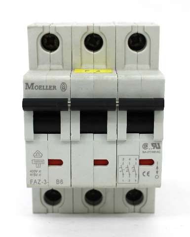 Moeller FAZ-3-B6 Circuit Breaker 3 Pole 5kA