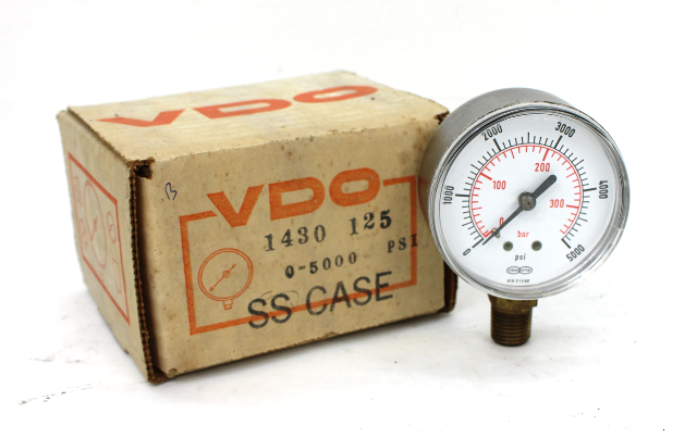 VDO 41801088, 2 1/2" Face Pressure Gauge 0-5000 PSI