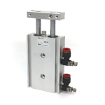 SMC CXSL15-30 Dual Rod Pneumatic Guided Cylinder, 15mm Bore, 30mm Stroke