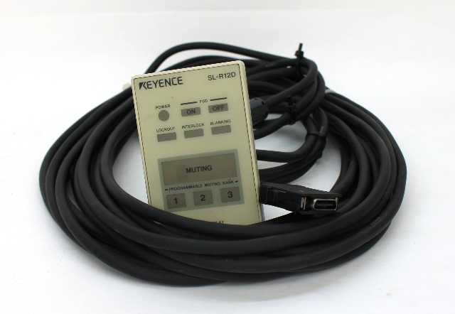 Keyence SL-R12D Status Display Unit For Safety Light Curtain w/ OP42383 Cable