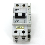 Siemens 5SX42 C4 Circuit Breaker w/ 5SX9100 Auxiliary Contact