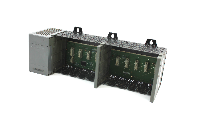 Allen Bradley 1746-A10 Ser. B 10-Slot PLC Chassis w/ 1746-P2 Ser. C Power Supply