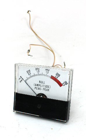 Eil Instruments JE/MS-2 Null Amplitude Peak-Peak Panel Meter Gauge