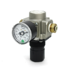 SMC AR25-03H Pneumatic Regulator, 3/8" w/ G36-10-01 Pressure Gauge