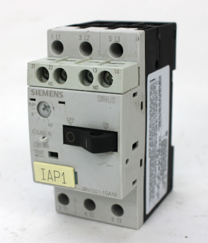 Siemens 3RV1011-1GA10 Contactor 3-Pole 480V
