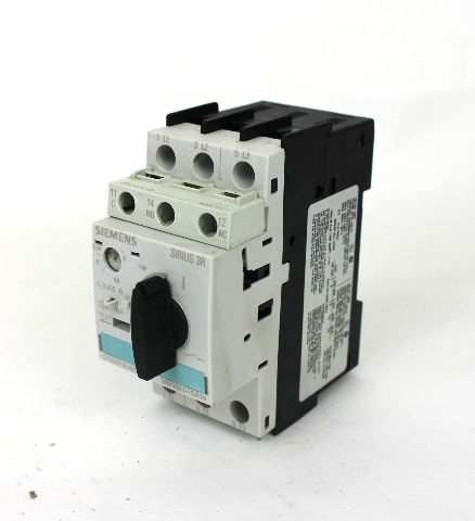 Siemens 3RV1021-1GA10 Circuit Breaker 6.3A, 3 Pole