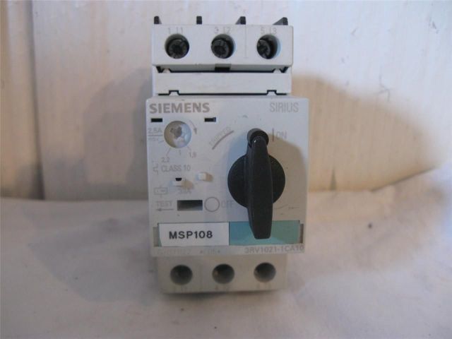 Siemens 3RV1021-1CA10 Sirius Manual Motor Starter