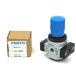 Festo LR-1/4-D-I-MINI Pneumatic Pressure Regulator w/ Pressure Gauge, NEW
