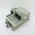 CKD 4 Port Manifold Assembly w/ CKD W4GB439-3 Solenoid Valve