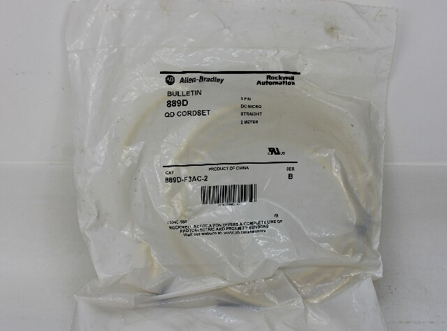 Allen Bradley 889D-F3AC-2 Cordset Series B