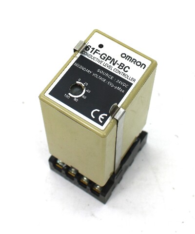 Omron 61F-GPN-BC Liquid Level Switch 24VDC w/ PF113A 11 Pin Relay Base
