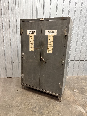 Capsacorp Heavy Duty Steel Storage Cabinet 2 Door Stronghold 4' x 2' x 78"