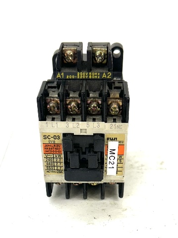Fuji Electric SC-03 4NC0A0 Motor Starter 200-220 Coil Voltage