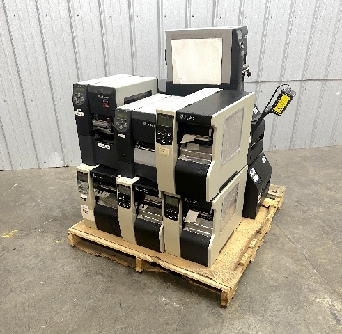 Lot of Zebra & Printronix Label Printers 110Xi4, Z4M Plus, ZM400, 105SL, T5000
