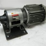 Miki Pully Co. Motor Coupled Clutch Brake 126-08-4B with Hitachi VTFO 0.4 Kw 220