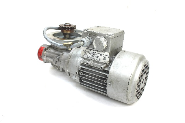 Walther Flender 7AA 63M-04 0.28HP Motor w/ 0211/7007-00 Gear Reducer