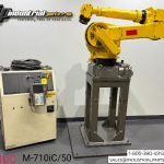 FANUC M-710iC/50 50kg Robot R-J3iC + iRVision Ready Teach Pendant Pedestal TESTED