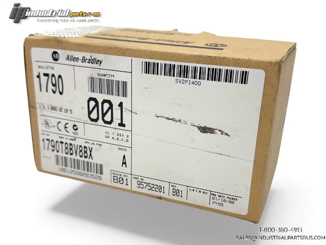 Allen Bradley 1790-T8BV8BX Ser. A Expansion Unit, 24V DC NEW