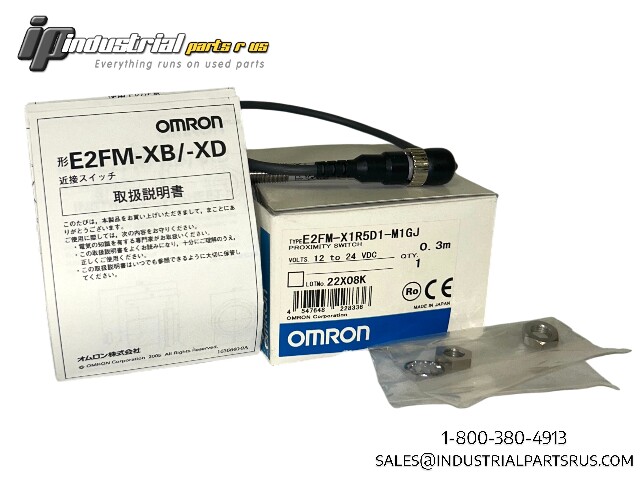 Omron E2FM-X1R5D1-M1GJ Proximity Sensor, 0.3m, 12-24VDC