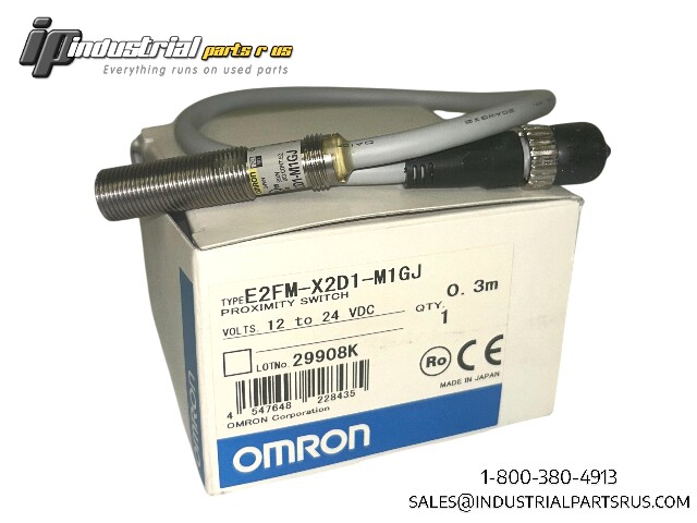 Omron E2FM-X2D1-M1GJ Proximity Switch, 12-24VDC