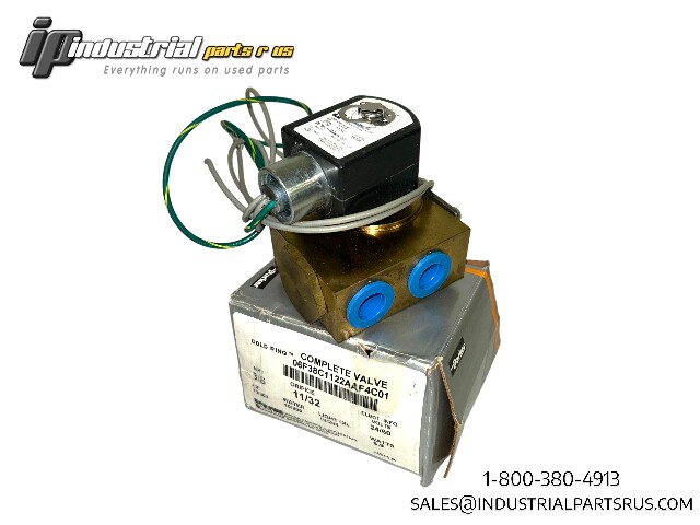 Parker 06F38C1122AAF4C01 Gold Ring 3-Way Piston Piloted Solenoid Valve