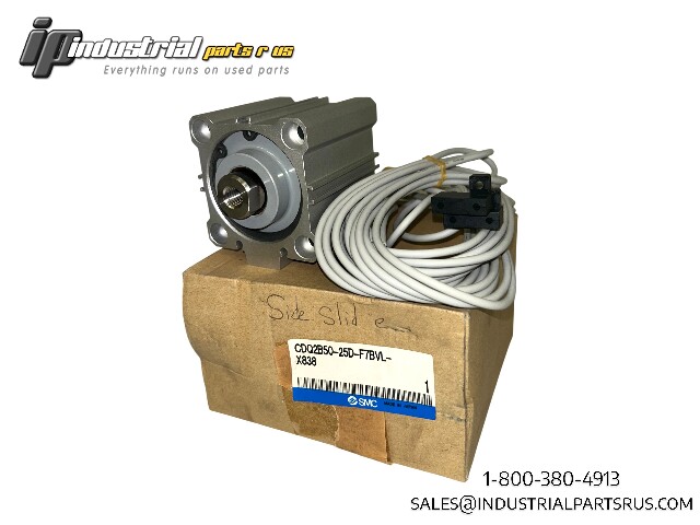 SMC CDQ2B50-25D-F7BVL-X838 Compact Pneumatic Cylinder with Auto Switch
