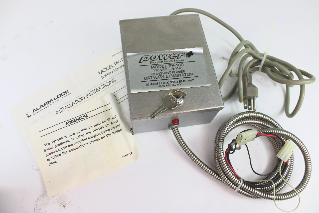Alarm Lock PP-100 Battery Eliminator for Exit Device NEW