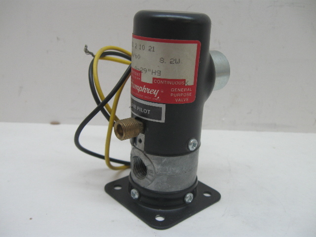 Humphrey VA250AE1-2-10-21 Vacuum Solenoid Valve 0-29" Hg 120 Vac Coil