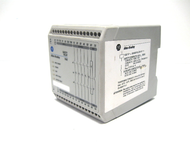 Allen Bradley 700-ZBR520AZ1 Safety Relay Series A, 120 Vac, 24 Vdc
