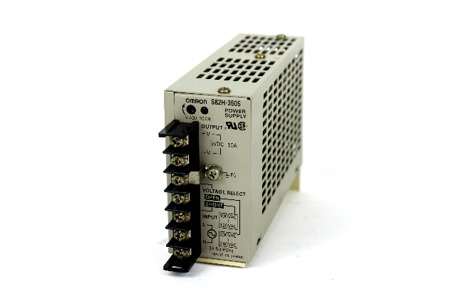 Omron S82H-3505 Power Supply 5VDC 10 Amp Output 100-240VAC Input Voltage