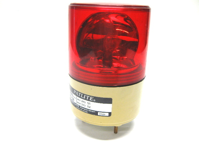Patlite RS-24 Red Revolving Rotating Beacon Light 24 Vdc, 82 MM