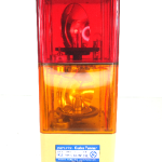 Patlite KJ Cube Tower Rotating Red/Amber 24 Vdc/0.5a