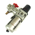 Smc NAW4000-N04 Pneumatic Air Filter with NHVS4500-N04-X116 Shut Off Valve