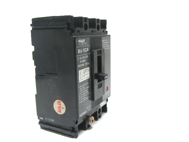 Fuji Electric BU-ECA 3015 Circuit Breaker 15 Amp, 240VAC, 3 Pole
