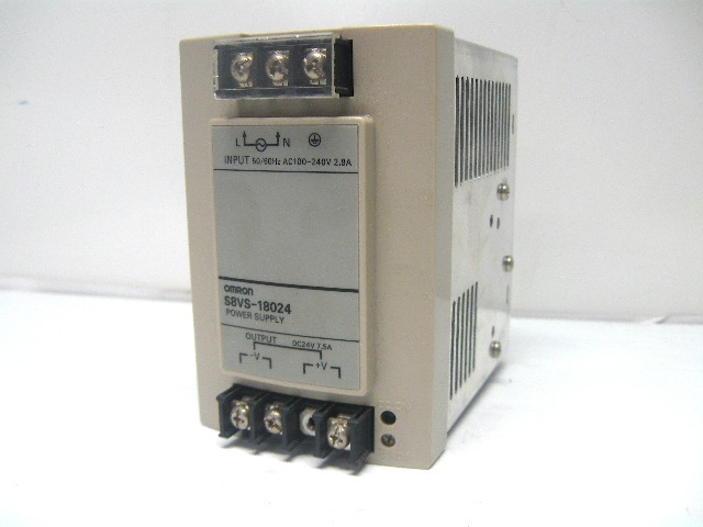 Omron S8VS-18024 Power Supply 24 Vdc Output, 100-240 Vac Input